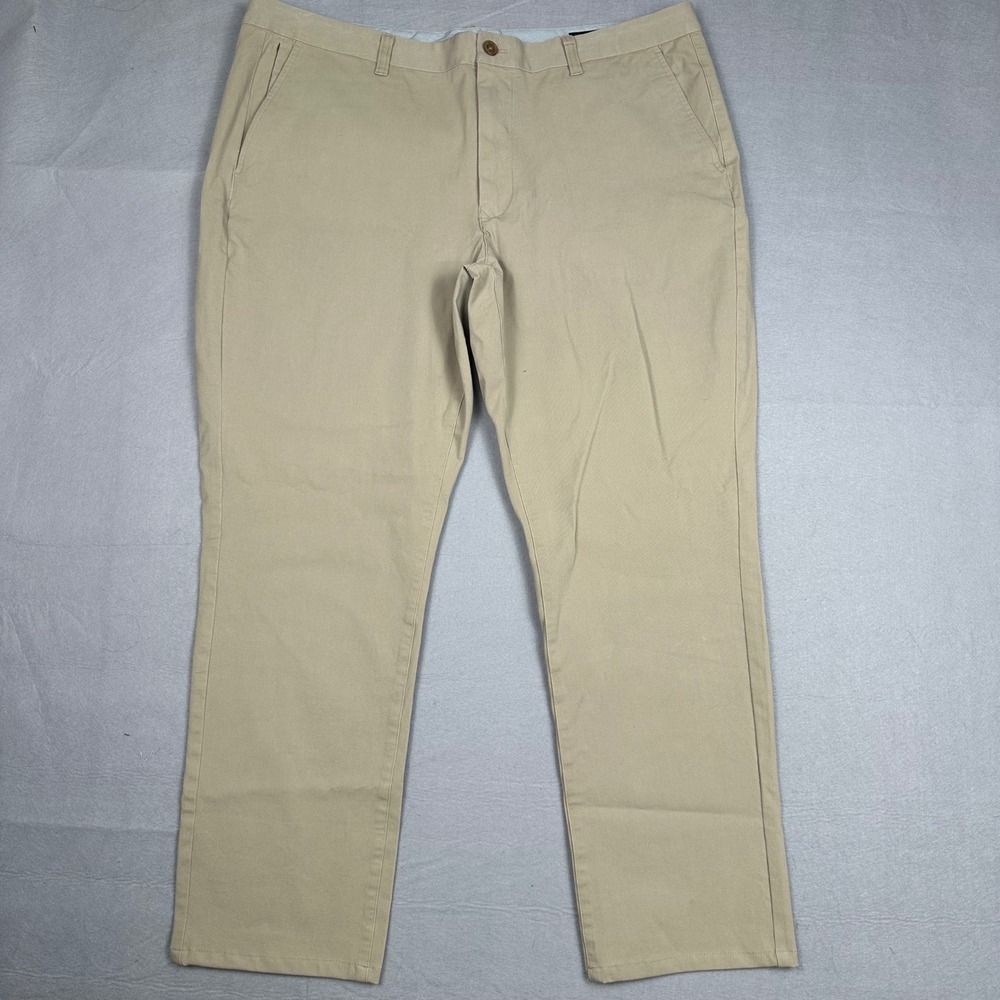 Bonobos Slim Fit Chinos Mens 40x29 (tag 40x32) Tan Khaki Stretch Cotton Pants